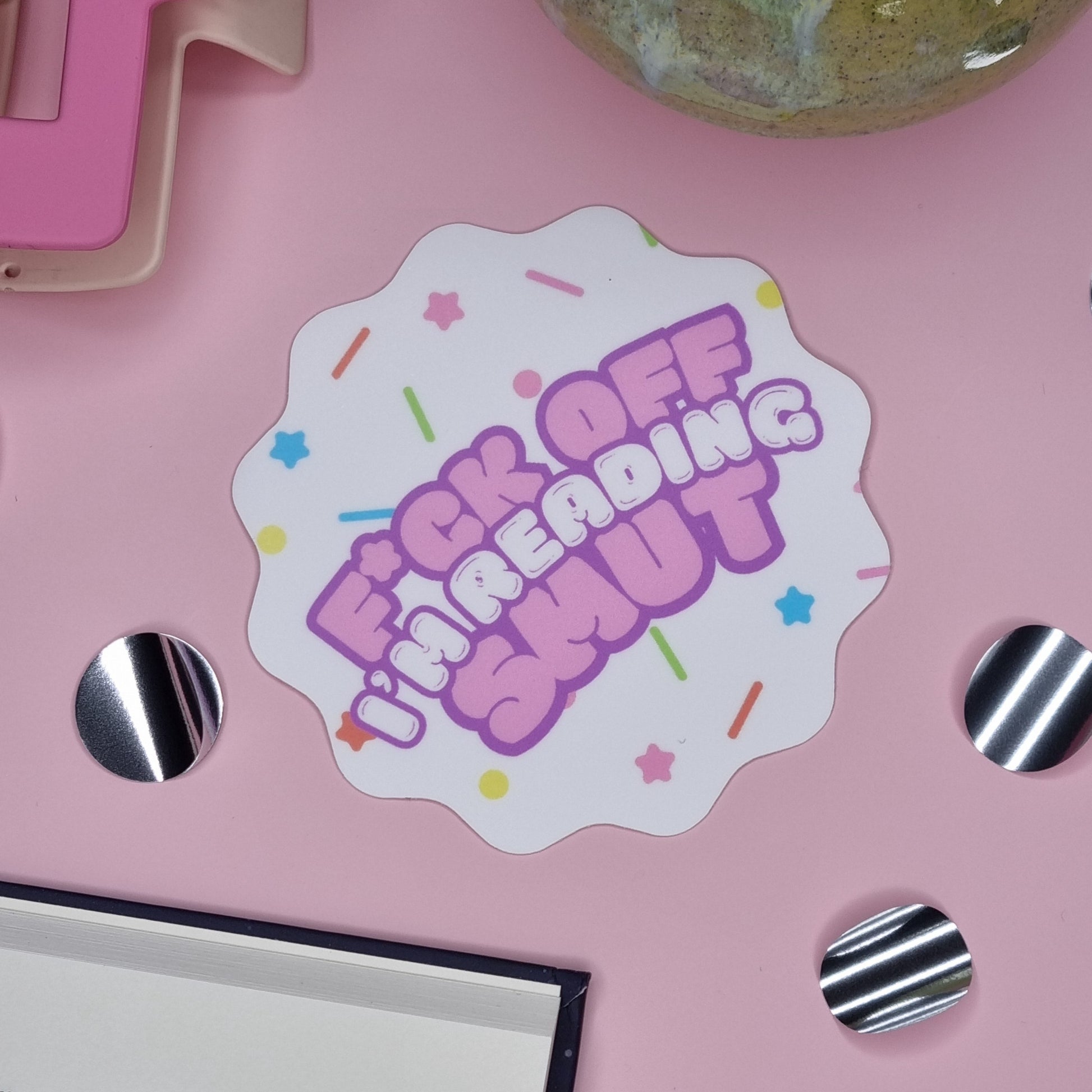 F Off Premium Sticker - Lavish Library