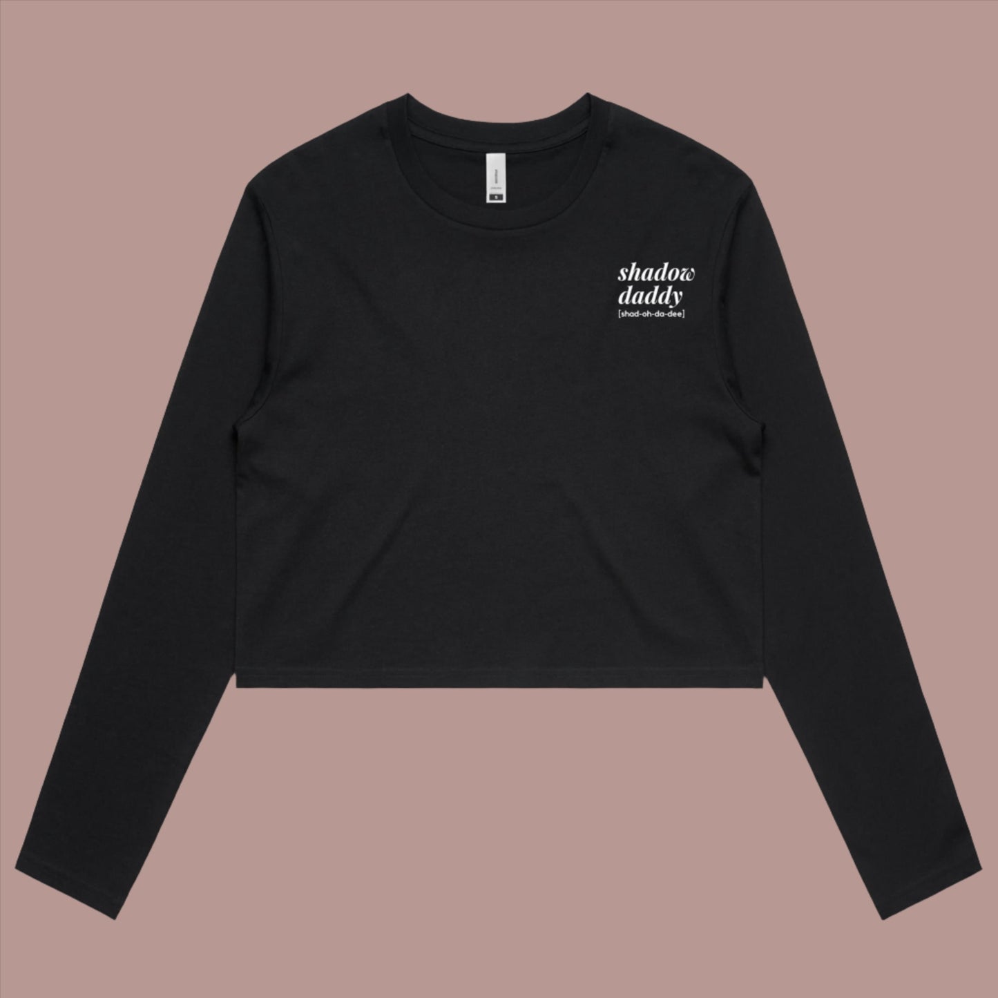 Shadow Daddy Long Sleeve Crop - Lavish Library