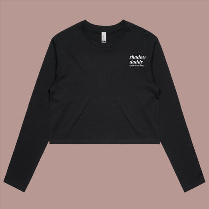 Shadow Daddy Long Sleeve Crop - Lavish Library