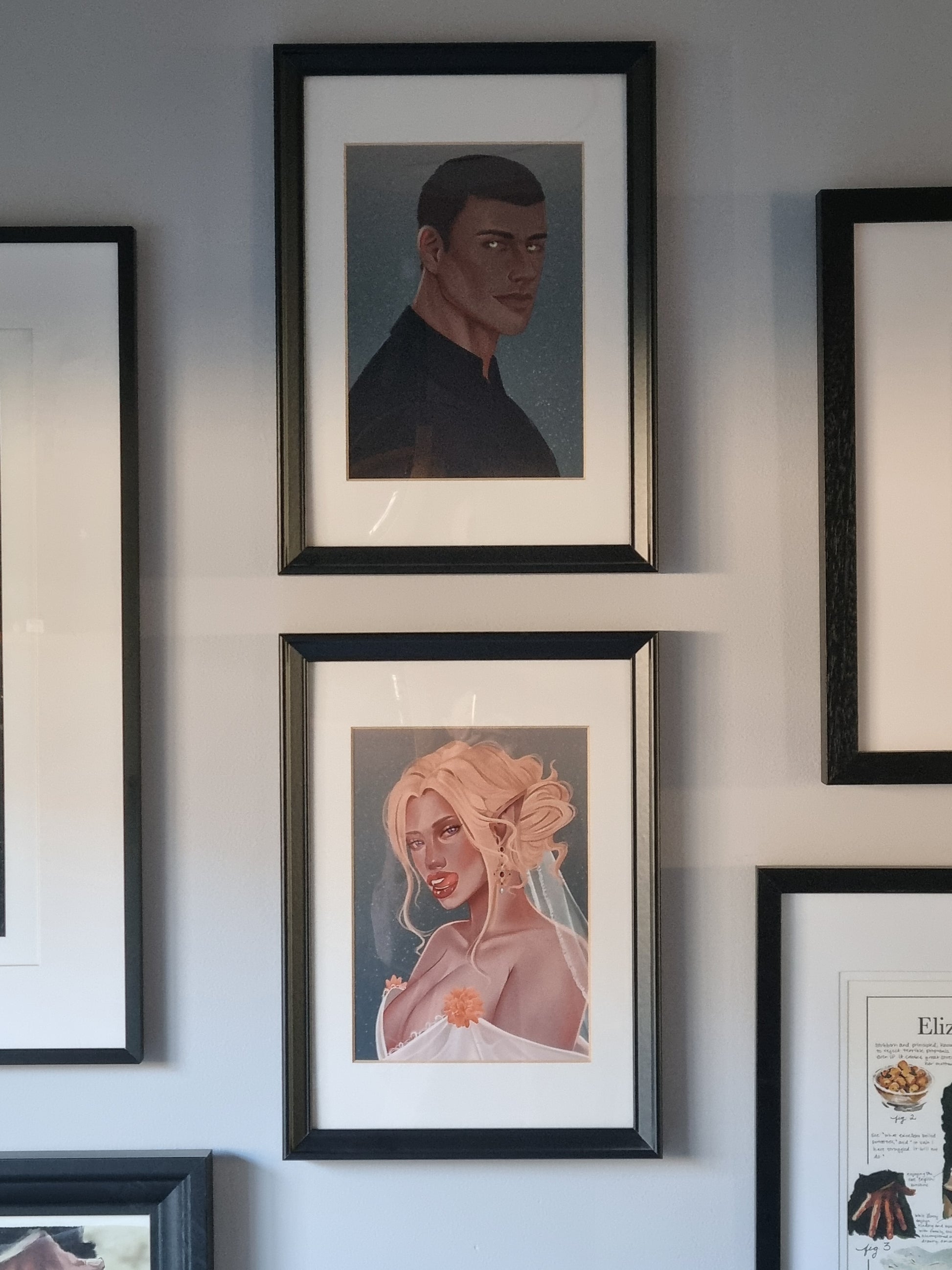 Misery & Lowe Character Portrait Set  - "Bride" inspired art print by Aokiart - Lavish Library