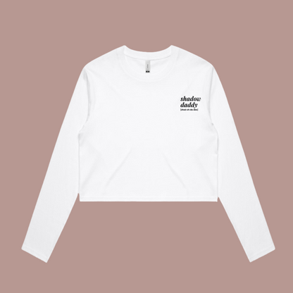 Shadow Daddy Long Sleeve Crop - Lavish Library