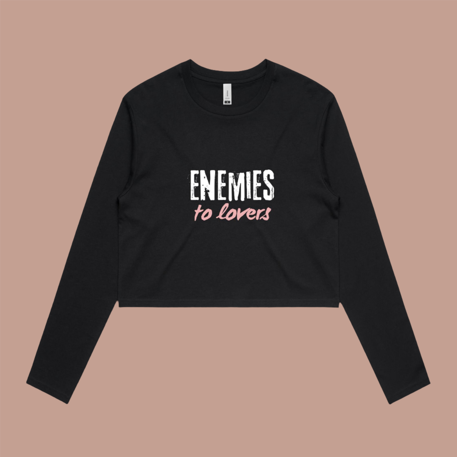 Enemies to Lovers Long Sleeve Crop - Lavish Library