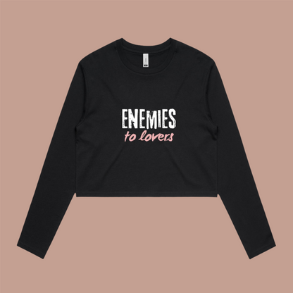 Enemies to Lovers Long Sleeve Crop - Lavish Library