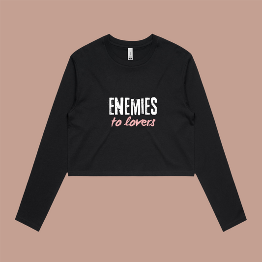 Enemies to Lovers Long Sleeve Crop - Lavish Library