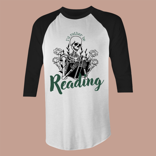 Rather be Reading Raglan (Boyfriend Fit) - Lavish Library