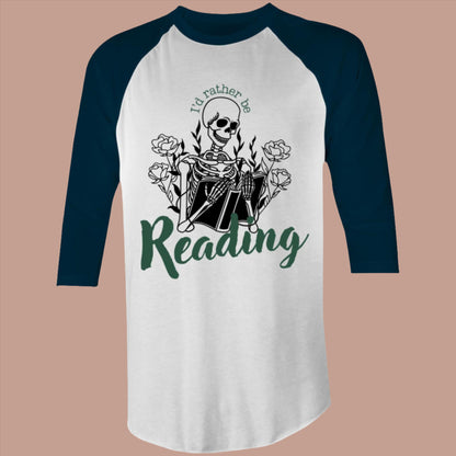 Rather be Reading Raglan (Boyfriend Fit) - Lavish Library