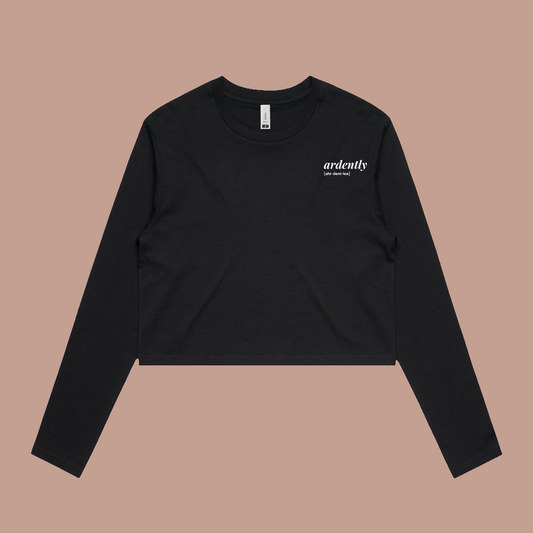 A Perfectly Tolerable Long Sleeve Crop - Lavish Library